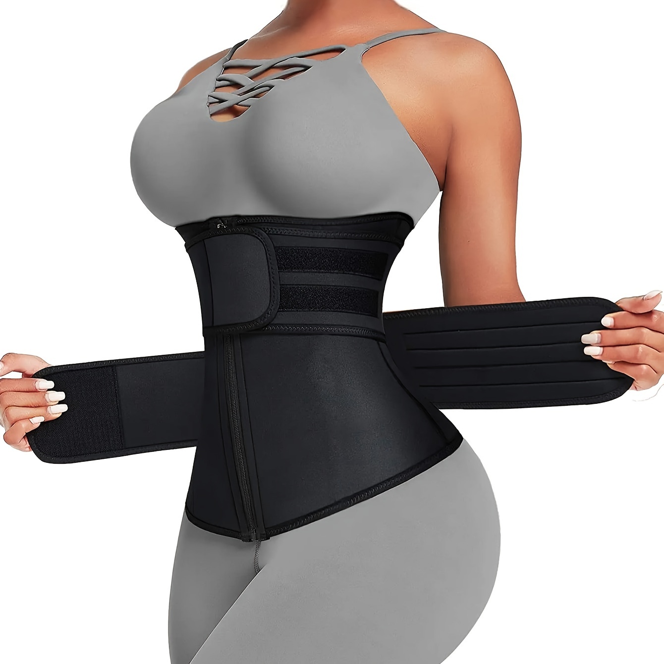 Body Trimmer - حزام تدريب الخصر للنساء بحزام مزدوج