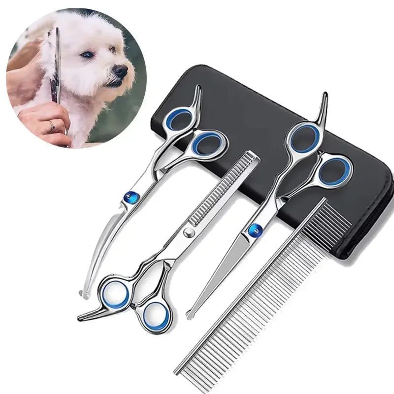 Grooming Scissors - مقصات آمنة للحيوانات الأليفة من الفولاذ