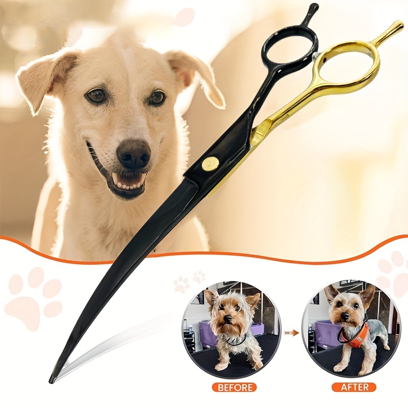 مقصات تهذيب شعر الكلاب المنحني - مراجعة Grooming Scissors وسعره