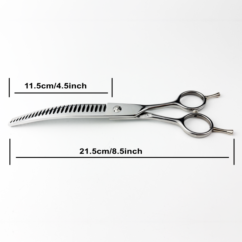 مقص تهذيب شعر الكلاب المنحني م - مراجعة Grooming Scissors وسعره