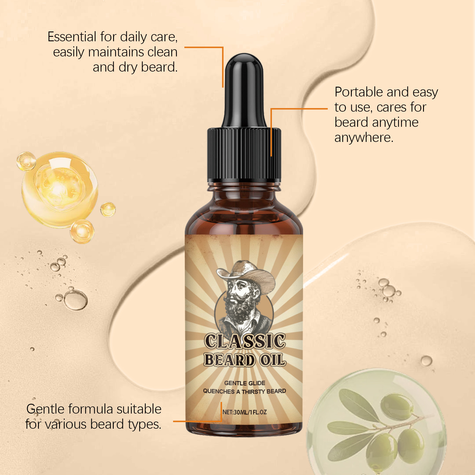 العناية بنمو اللحية زيت طبيعي  - مراجعة Beard Oil وسعره